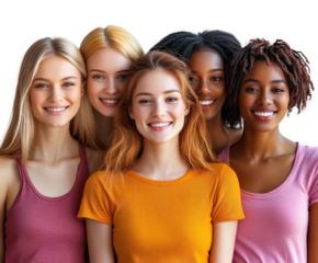 Celebrating friendship among diverse women portrait joyful mood