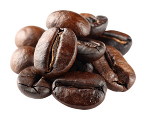 Naklejka premium Freshly roasted coffee beans coffee shop food aroma