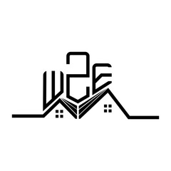 WZE Real State logo design, WZE simple and modern logo. WZE luxurious alphabet design