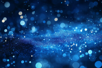 Abstract blue sparkle glitter background with shimmering light effects and vibrant highlights