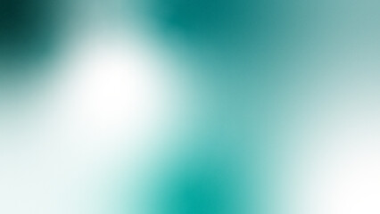 white emerald teal cyan aqua white abstract background. Color gradient ombre blend. Bright light glow shimmer. Smooth blur fade. Cool tone shine. Subtle grain texture. Digital mesh overlay