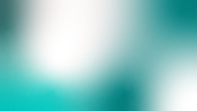 white emerald teal cyan aqua white abstract background. Color gradient ombre blend. Bright light glow shimmer. Smooth blur fade. Cool tone shine. Subtle grain texture. Digital mesh overlay