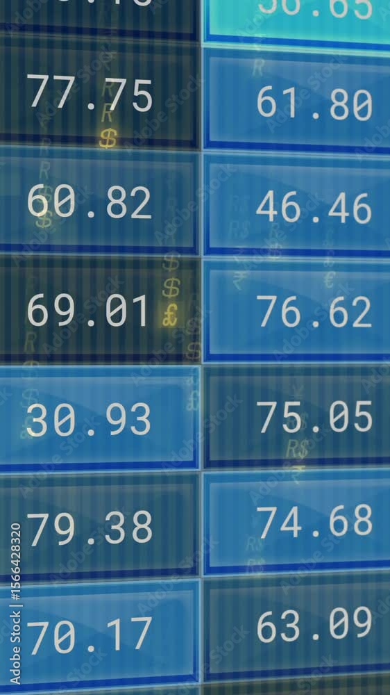 Poster animation of data processing over binary coding