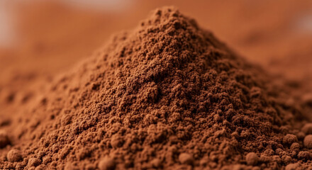 Close-up of Cocoa Powder for World Chocolate Day