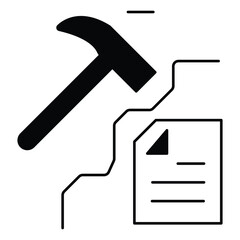 Mining And Scoping Data Vector Icon Set
