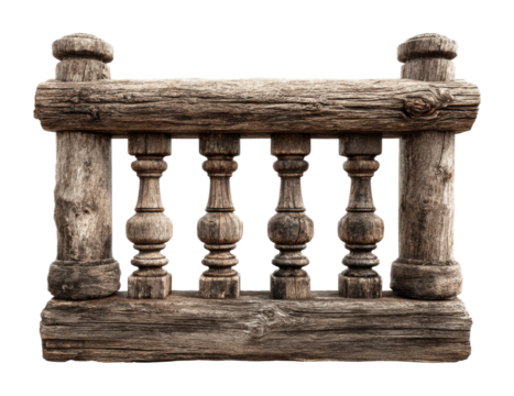 Rustic wooden railing furniture design natural environment