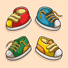Colorful Baby Shoes Collection set