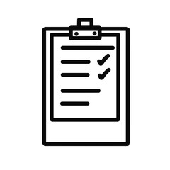 clipboard with checklist icon