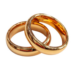 Elegant Gold Wedding Bands Displaying Love and Commitment