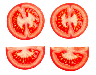 Fresh tomato slices for delicious recipes.