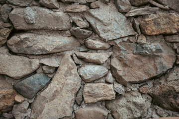 Ancient Cretan stone masonry with stones of different sizes