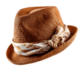 Stylish brown fedora hat product minimalist fashion