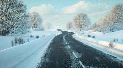 ice winter road conditions