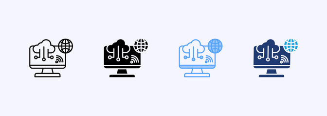 It Icon Set Multiple Style Collection