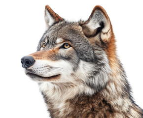 Obraz premium Majestic wolf portrait natural habitat wildlife