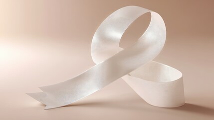 fight white cancer ribbon
