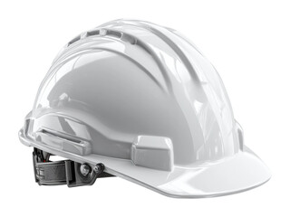 Fototapeta premium Construction safety equipment white hard hat on
