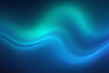 Fototapeta premium Abstract Teal and Blue Wave Background: Serene, Smooth Gradient Texture for Modern Designs.