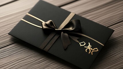 design black gift certificate