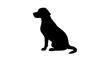 black dog silhouette