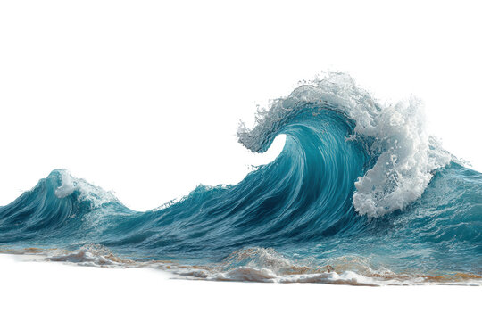 PNG Majestic ocean waves crashing on the shoreline