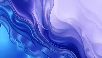 Abstract flowing waves of blue and purple, creating a dynamic and fluid visual effect.