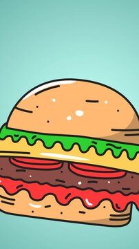 Animation of multiple hamburger icons on green background