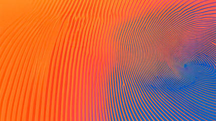 Abstract Vibrant Lines Creating Optical Illusion Swirls