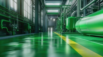 Fototapeta premium innovation manufacturing green