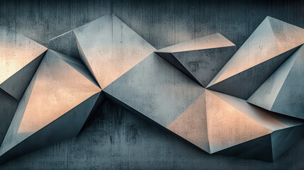 Geometric Metallic Wall Art With Abstract Patterns