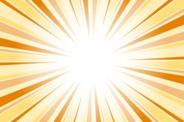 Fauvlous orange sunburst background. Abstract sun light rays background. 