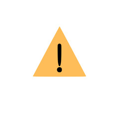 Yield sign vector icon- triangle traffic warning and give way symbol.