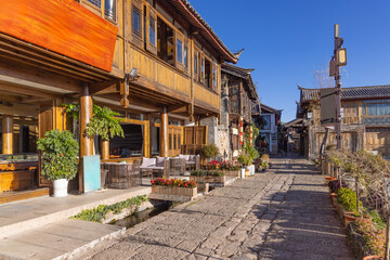Obraz premium The landscape of Shuhe Ancient Town in Lijiang, Yunnan