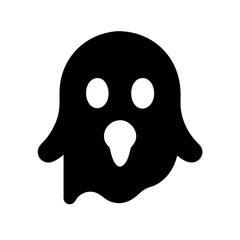 A human skull with crossbones on a white background forms a Halloween icon and death symbol in this vector illustration