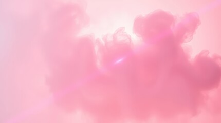 Pink Cloudscape Abstract