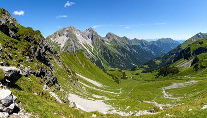 mountain landscape in the dolomites