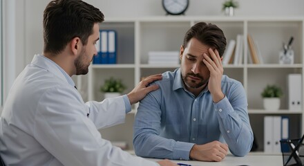 Obraz premium Smiling young business people and medical professionals talking on phones at the office desk