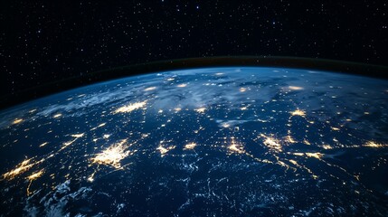 A time-lapse of Earth from space with a fading human silhouette, symbolizing a historic cosmic moment.