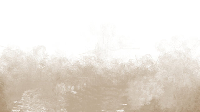 Brown sand dust soil smoke explosion particles on transparent background. Dry dirt blast cloud texture. Dust storm debris elements for compositing, overlay, ground impact, PNG alpha