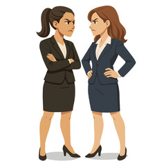 Business Man and Woman Arguing 