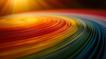 Vibrant Spectrum Of Colorful Paper Swirls