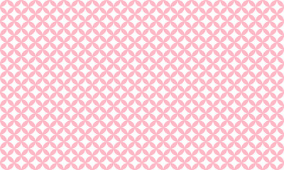 Elegant Sakura Pink Shippo Seamless Vector Pattern for Wedding Invitations, Spring Packaging, Greeting Cards, and Japanese Style Backgrounds