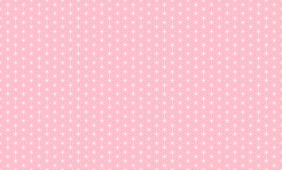 Elegant Sakura Pink Asanoha Seamless Vector Pattern for Wedding Invitations, Spring Packaging, Greeting Cards, and Japanese Style Backgrounds