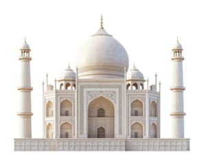 Exploring the majestic taj mahal in agra iconic architecture front view