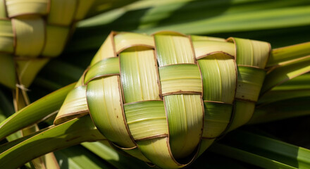 Handcrafted Palm Leaf Weaving for Palau Constitution Day Celebration