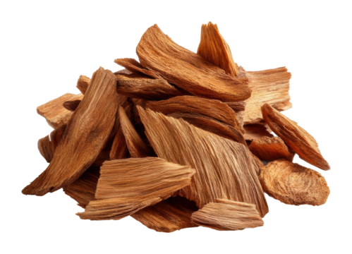 Sandalwood slices natural source wood material