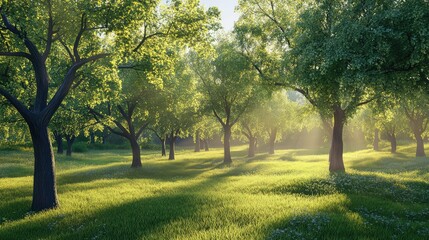 Naklejka premium foliage beautiful trees