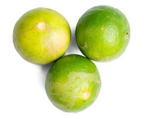 Photo of a vegetable, lime, on a white background, taken with a 45Mp high resolution camera.