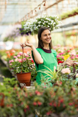 Woman In Greenhouse