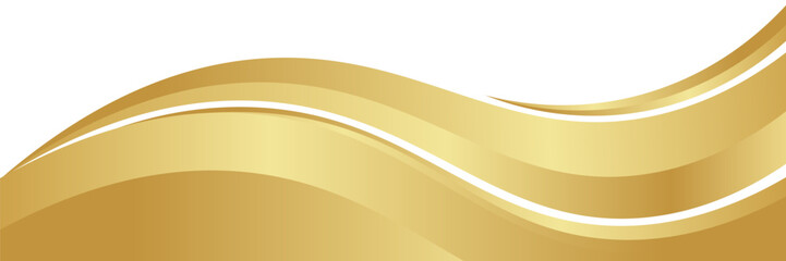 gold wave curve, golden wave corner shape for element, stripes ribbon golden graphic, striped gold. eps 10